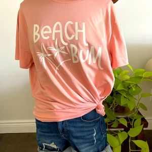 Beachy peachy beach bum shirt!